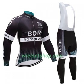 Fietskleding Dames (Fietsshirt Lange Mouw + Lange Koersbroek) 2017 Bora-Hansgrohe N001